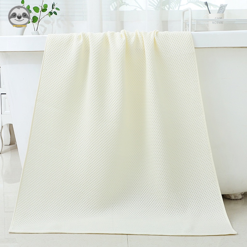 Khăn Tắm / Khăn Mặt Bằng Cotton Màu Trơn Phong Cách Muji Nhật Bản Đơn Giản Thấm Hút Tốt