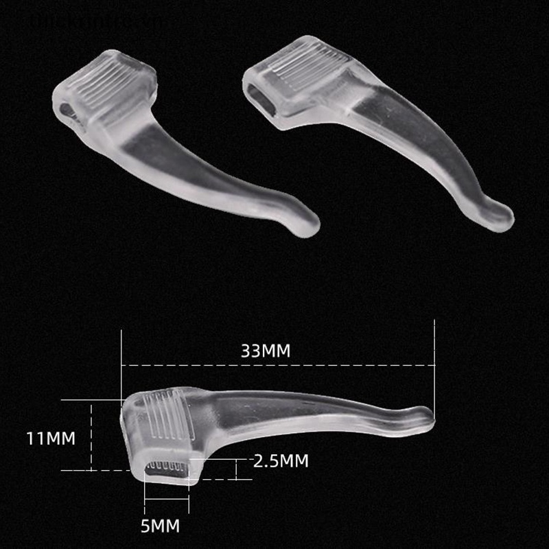 Bộ 1 Cặp Mắt Kính Bảo Vệ Tai Chống Trượt Bằng Silicon Tiện Dụng