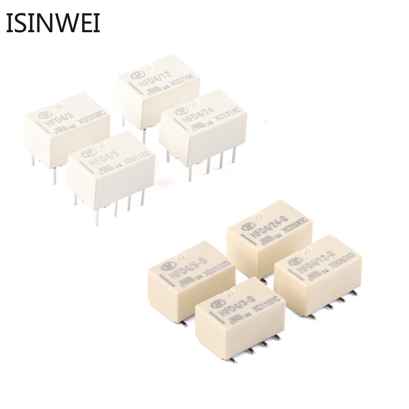 1 Cái hfd4 / 3 hfd4 / 5 hfd4 / 12 hfd4 / 24 3v 5v 12v 24v 8pin sr hfd4 ...