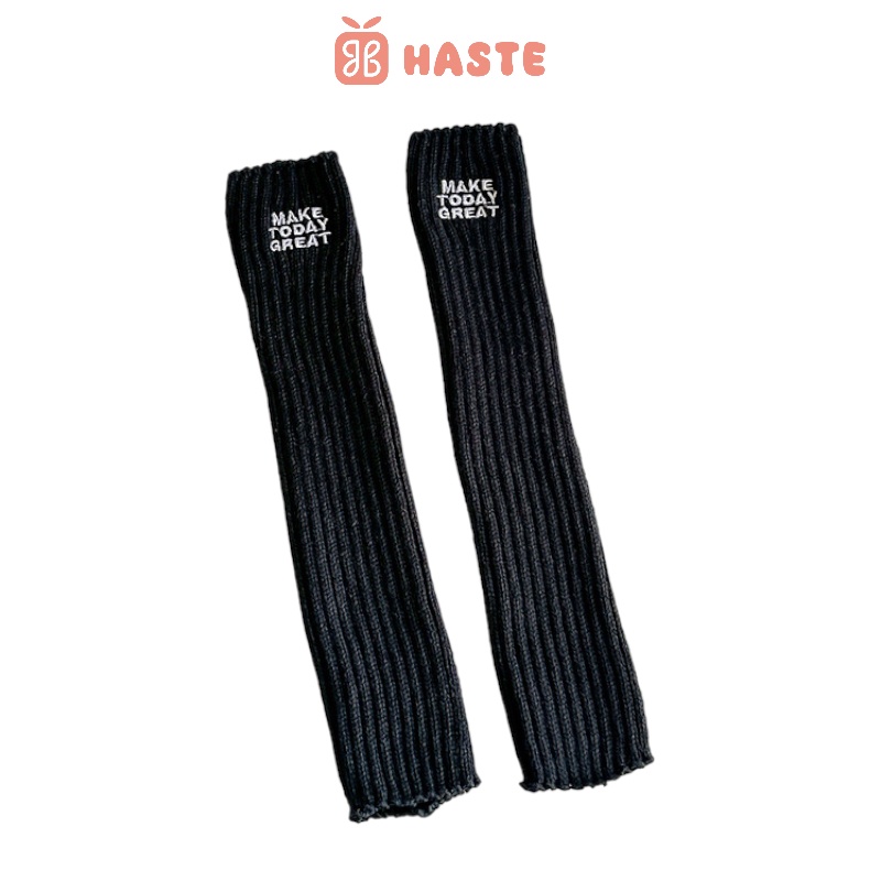 [Có sẵn] Tất Vớ Ống Dệt Kim Giữ Ấm Chân Phong Cách Y2K Thu Đông Dành Cho Nữ Made By Haste