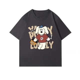 HIIXIIVI Áo Thun Tay Ngắn Dáng Rộng 100% cotton In Họa Tiết Hoạt Hình Dành Cho Nam Nữ size 5xl