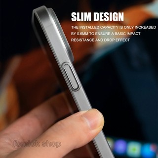 [JLK] 0.5mm Ultra Thin Matte Clear Hard Case For iPhone 15 ProMax 14 13 Plus 12 Pro Max Slim Solid Color Translucent PC Shockproof Cover