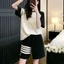 Bộ quần áo thun sọc cotton thoáng mát hot trend