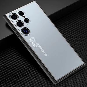 Ốp lưng hợp kim nhôm phun cát mờ Samsung S25 Ultra S24 + S24 cho Galaxy S23 Ultra S23 Plus Samsung Hard Frosted Cover