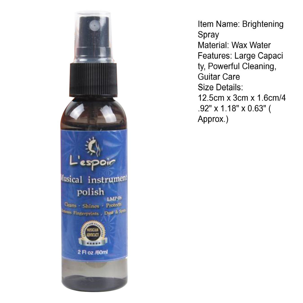 60ML Đàn Guitar Làm Sáng Xịt Phục Hồi Bóng Lâu Dài Hiệu Quả Dung Tích Lớn Chống Oxy Hóa Làm Sạch Chăm Sóc Đàn Guitar Nhạc Cụ Bảng Làm Sạch Cho Guitarist