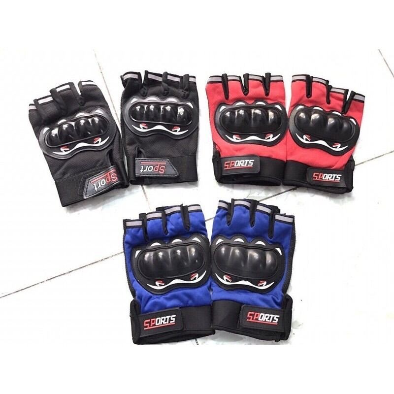 Găng tay gù cụt ngón sport thể thao - bao tay đi xe máy cắt ngón