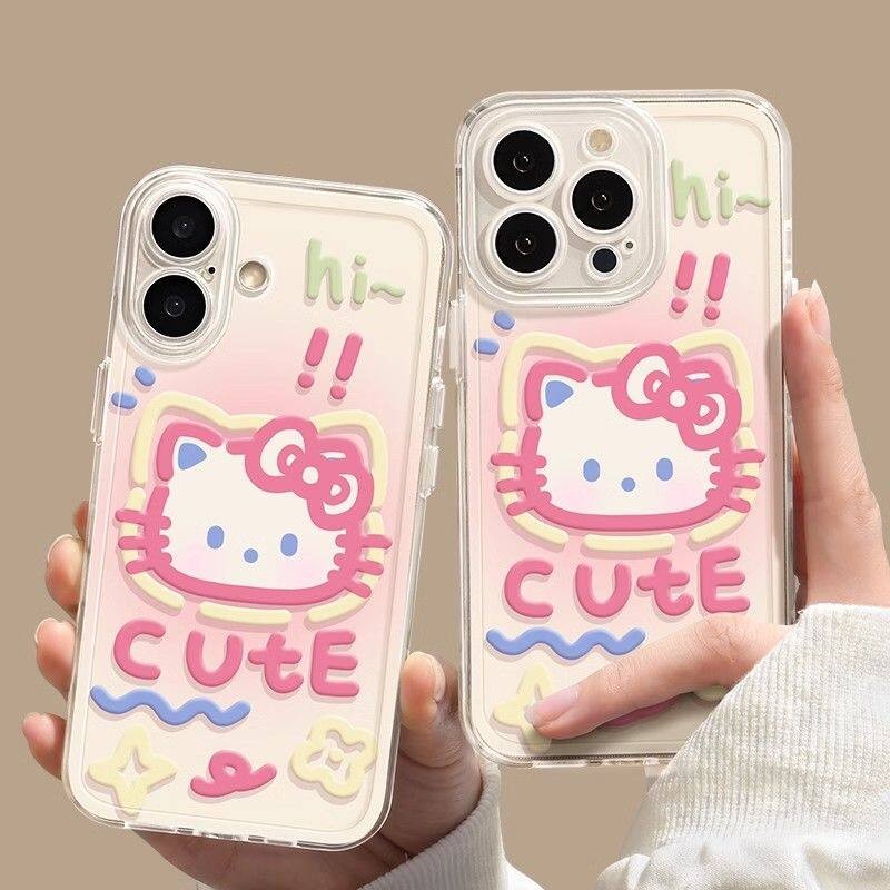 Ốp Điện Thoại Cho Samsung Galaxy A7 2018 A06 Note 10 Lite A81 10 Plus 20 Ultra J6 Plus J2 J7 Prime G530 M23 A72 A73 5G Vỏ Hello Kitty Hoạt Hình Dễ Thương Sanrio Angel Eyes