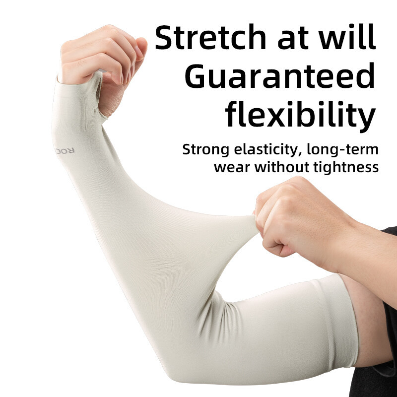 Rockbros Ice Arm Tay áo Chống tia cực tím Bảo vệ thoáng khí Co giãn Làm mát chặt chẽ Ice Silk Tay áo Thiết bị cưỡi ngựa thể thao Otudoor