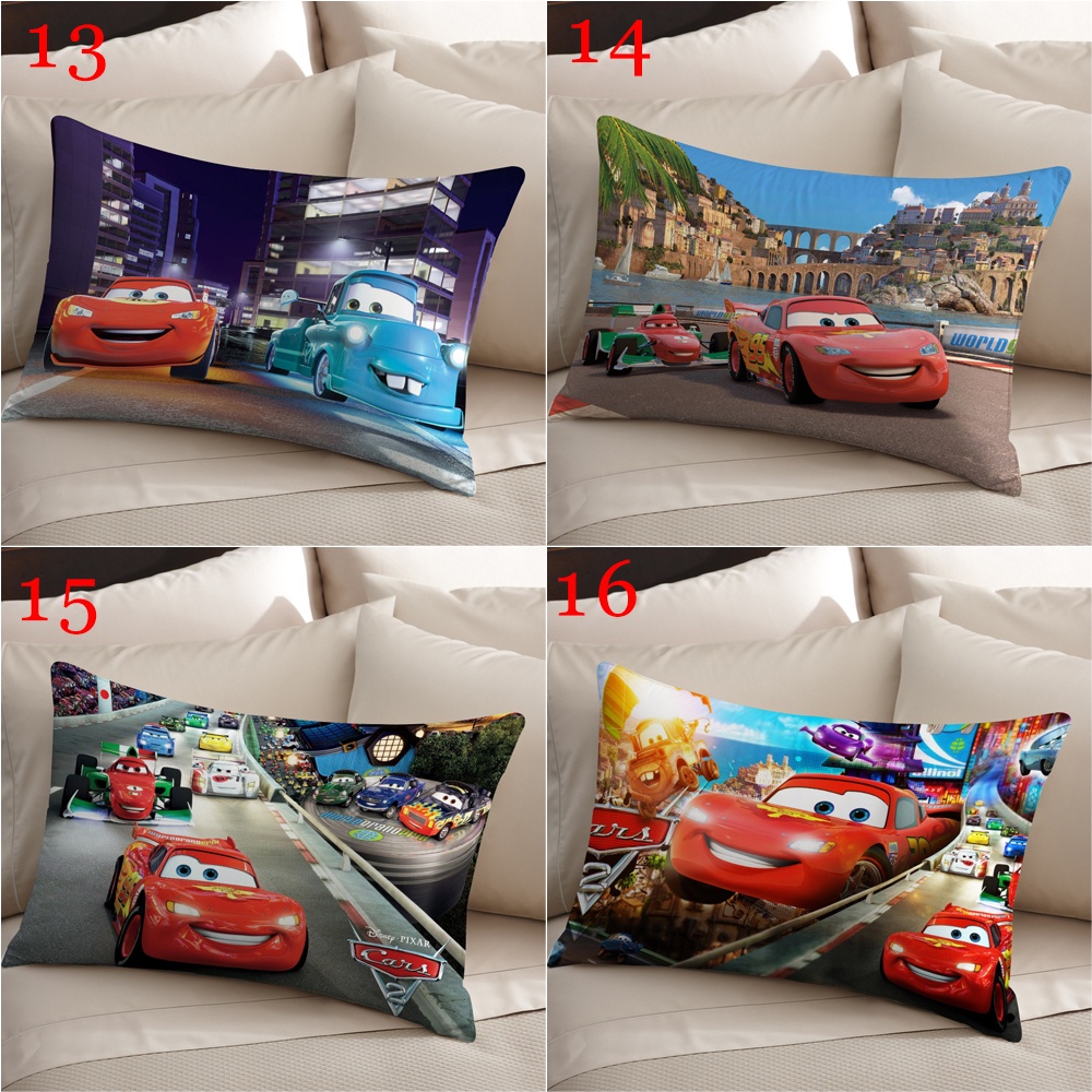 Disney Vỏ Gối polyester Hình Chữ Nhật In Tia Chớp mcqueen Trang Trí Nhà Cửa (Không Kèm Lõi)