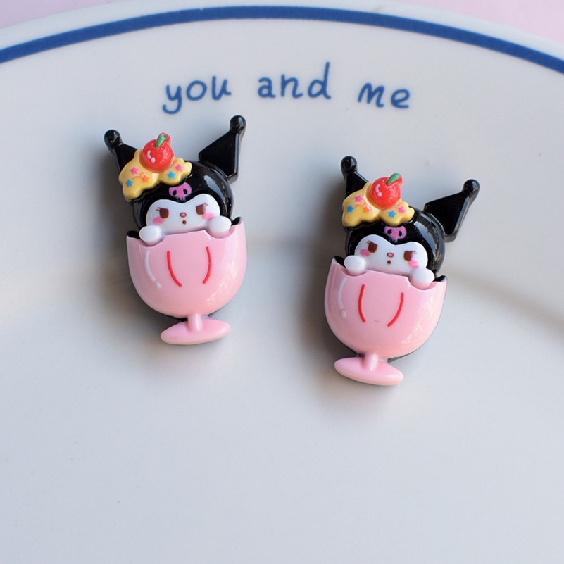 Phụ kiện khóa Crocs Sanrio hoạt hình, DIY sáng tạo, có thể tháo rời, trang trí mũ tai, phù hợp nhiều loại giày