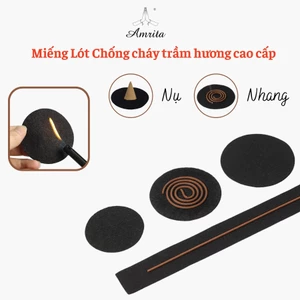 Miếng lót chống cháy lư Gốm TRÒN,DÀI 8cm/12cm/23cm - Phật Giáo Amrita -Amritashop
