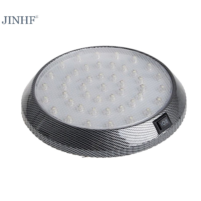Jimf Đèn led 46 Bóng Ánh Sáng Trắng Gắn Trần Xe Hơi Trang Trí Nội Thất Trong Nhà Bán Chạy
