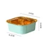 GAVESTO 50 Chiếc Muffin Cupcake, Cốc Giấy Chữ Màu Nâu Vàng, Trang Trí Bánh Sinh Nhật Vuông Khay Nướng Muffin Hộp Tiệc Sinh Nhật