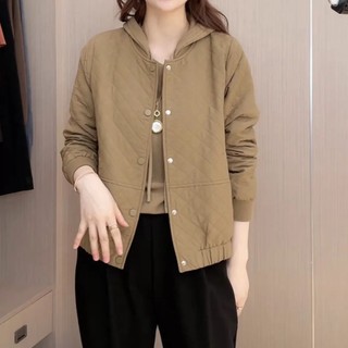 Áo Khoác cardigan cotton Dáng Ngắn Đính Kim Cương Thời Trang Mùa Thu 2023 Phong Cách Hàn Quốc Cho Nữ