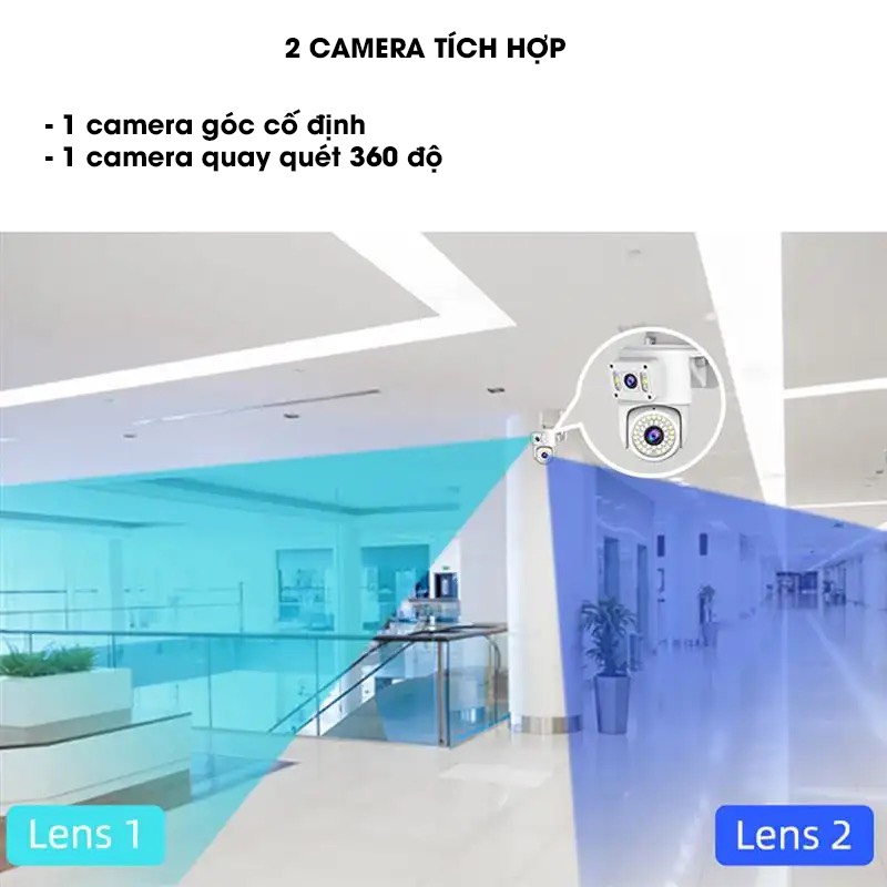 (Lỗi 1 đổi 1) Mẫu 2026 camera YooSee NGOÀI TRỜI PRO 2 Mắt Mode - Góc Rộng - Siêu Nét