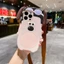 Ốp điện thoại hình chú chó hiệu trưởng hoạt hình 3D có dây buộc cho Redmi A7 Pro 15A 15C A5 14C 13C 12C 10C 9A 9C 9T Note 15 14S 13 12S 11S 10S 9S 8 Vỏ mềm silicon