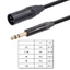 Dây cáp nam BTM 1 4 sang XLR Quarter inch TRS sang XLR Dây chuyển đổi cân bằng nam