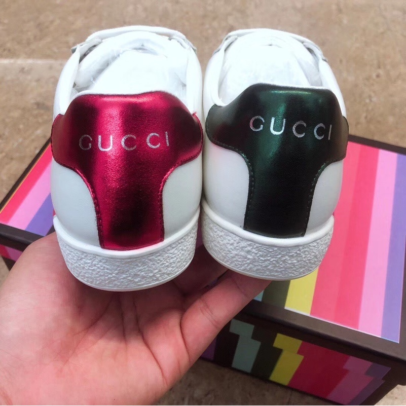 GG 26 Couple Sneakers Green Black Cowhide 631678