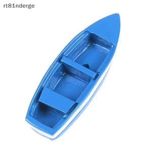 Thuyền mini Bằng Nhựa resin Màu Xanh Dương Tinh Tế Sáng Tạo Trang Trí Nhà Cửa