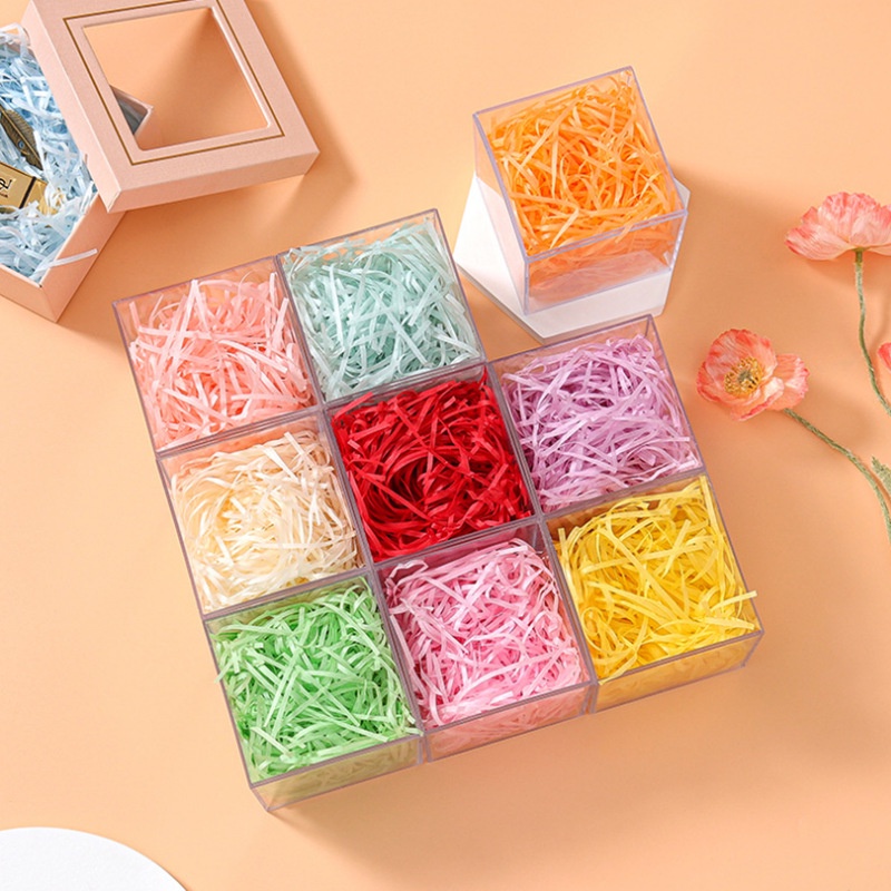 Giấy Rơm Lót Hộp Quà Sinh Nhật 50g Sợi Mềm Mỏng Nhẹ Decor Trang Trí 20/ ...