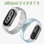 Dây đeo silicon mềm dễ thương + vỏ trong suốt thay thế cho Xiaomi Mi Band 8 7 6 5 3 4