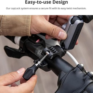 PGYTECH CapLock Xe Đạp Tay Lái Xe Máy Gắn Giá Đỡ Cho DJI OSMO Action 4 / 3 / 2, POCKET 3, Gopro Hero 12 / 11 / 10 / 9