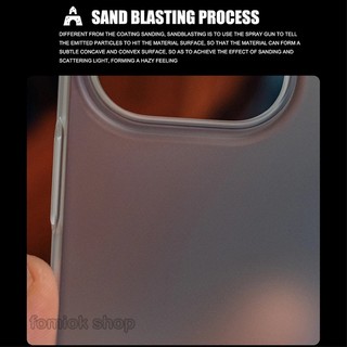 [JLK] 0.5mm Ultra Thin Matte Clear Hard Case For iPhone 15 ProMax 14 13 Plus 12 Pro Max Slim Solid Color Translucent PC Shockproof Cover
