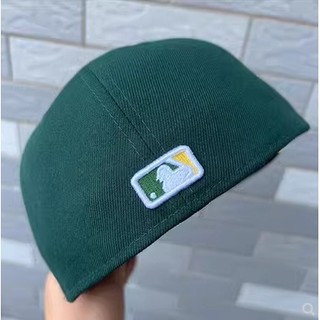 Mlb Mũ Lưỡi Trai Màu Xanh Lá Phong Cách Đội Bóng Chày Ocpic A 'S A' S