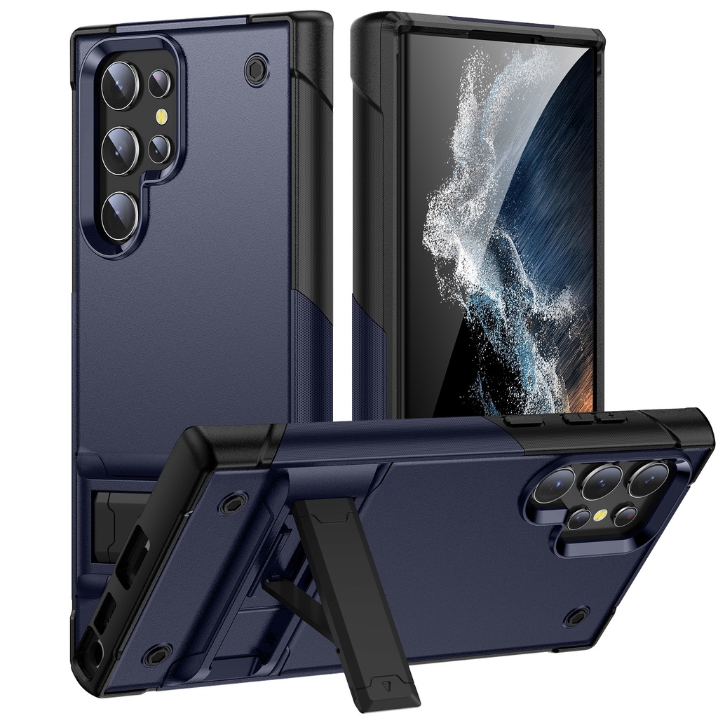Ốp Điện Thoại Có Chân Đế Vô Hình Cho Samsung Galaxy S21 S25 S23 FE S24 S22 Ultra Plus + A73 A54 A53 A52S A52 A33 A23 A14 5G Cover