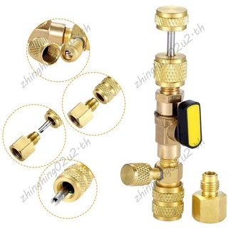 Công cụ cài đặt loại bỏ lõi van R410A R22 với cổng SAE 1 / 4 & 5 / 16 kích thước kép cho hệ thống HVAC R404A R407C R134A R12 R32