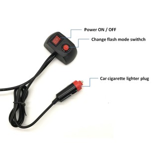 Dải Đèn LED Cảnh Báo 12V Ánh Sáng Nhấp Nháy An Toàn Khẩn Cấp Cho Xe Hơi