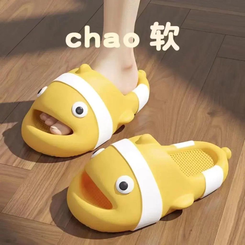 Dép Sandal Đế Dày Chống Trượt Hình Cá Dễ Thương Thời Trang 2023 Cho Nữ