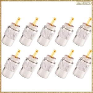 10 CÁI Đầu nối RF Đầu nối UHF Nam RG8 RG58 Cáp Lug Đầu nối ăng-ten PL259