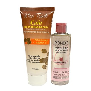 Combo 2 món làm sạch da : 1 Chai nước tẩy trang 100ml + 1 Tuýp Tẩy tế bào toàn thân