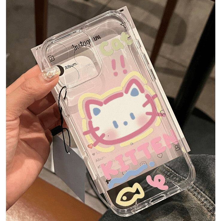 Ốp Điện Thoại Cho Samsung Galaxy A7 2018 A06 Note 10 Lite A81 10 Plus 20 Ultra J6 Plus J2 J7 Prime G530 M23 A72 A73 5G Vỏ Hello Kitty Hoạt Hình Dễ Thương Sanrio Angel Eyes