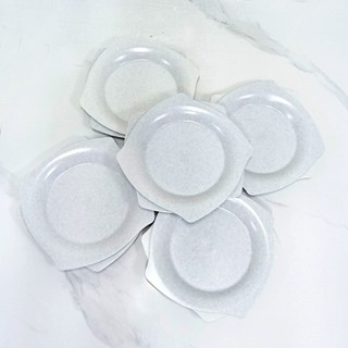 Đĩa Phíp Vuông Màu Xám Nhựa Phíp Melamine, Đĩa Nhựa Quán Ăn Nhà Hàng - Trường An VN