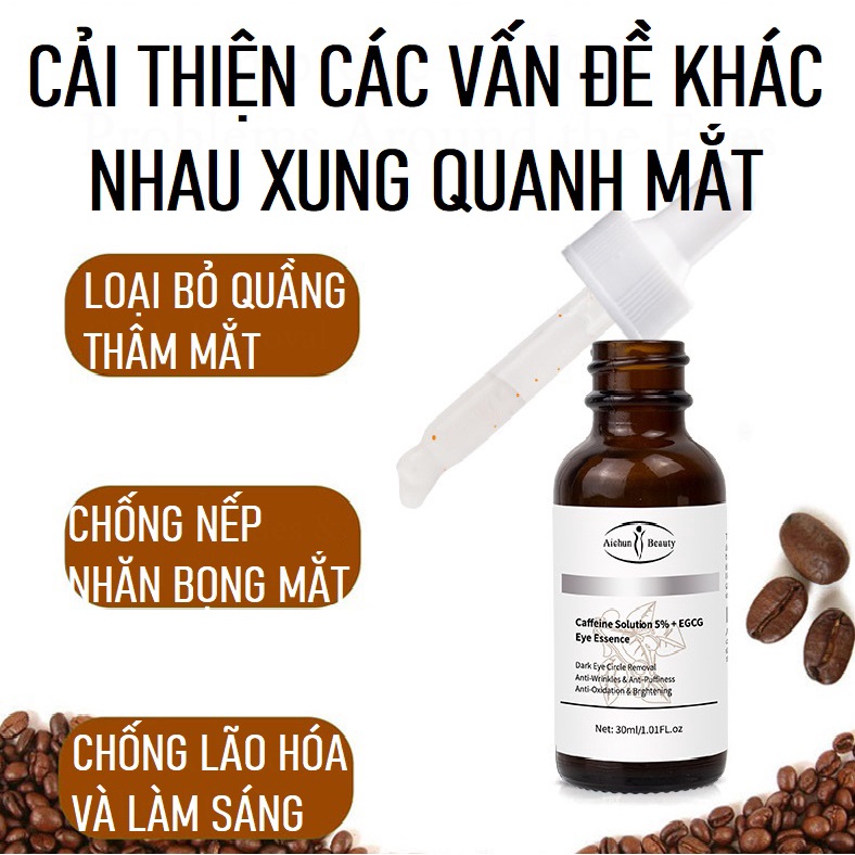 Tinh Chất Eye Essence Dưỡng Trắng Da Cải Thiện Sắc Tố Loại Bỏ Quầng Thâm Mắt Và Chống Lão Hóa Xóa Nếp Nhăn Vùng Da Quanh