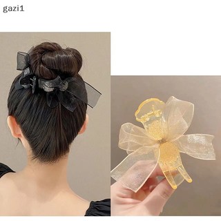 [gazi1] Vuốt Tóc Nơ Lớn Kẹp Vuốt Kẹp Tóc Nơ Chắc Chắn Kẹp Tóc Barrettes Cho Đuôi Ngựa Nữ Phụ Kiện Tóc Boutique