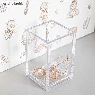 < Arichbluehb > Hộp Đựng Cọ Trang Điểm Bằng Nhựa acrylic Để Bàn Đa Năng
