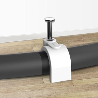 VOIDLESS 100 Kẹp Cáp, Treo Tường Ống PVC Vòng Tròn Kẹp Tường, Cố Định Bền Hình Chữ U Kẹp Dây Quản Lý Nhà
