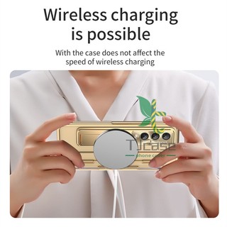 Bao Da Điện Thoại Trong Suốt Mạ Điện Có Giá Đỡ Và Ngăn Đựng Bút Cho samsung galaxy z fold 5 z fold 4 / 3 Ốp