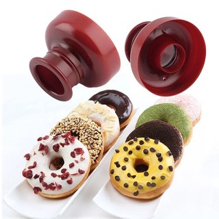 Khuôn Nhựa Làm Bánh Donut Hình Tròn / Ngôi Sao / Trái Tim / Hoa Xinh Xắn - Dụng Cụ Nhấn Bánh Tiện Dụng Cho Nhà Bếp