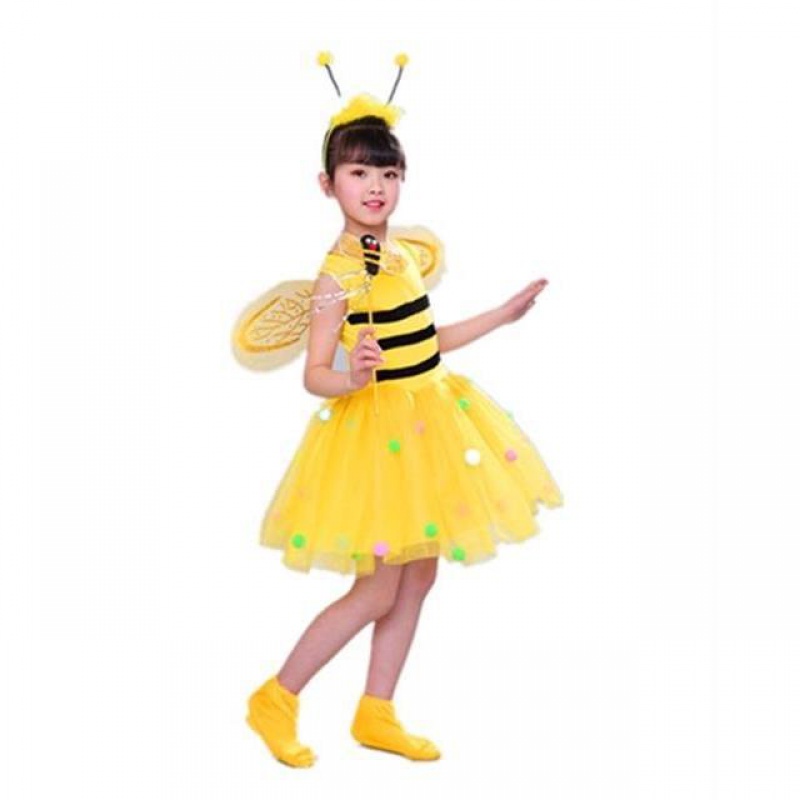 💕Chỗ💕 Quần Áo Trẻ Em Động Vật Múa Trang Phục Quần Áo Cho Bé Gái 3 Đến 14 Tuổi Ong Trang Phục Mới Lạ Halloween Giáng Sinh