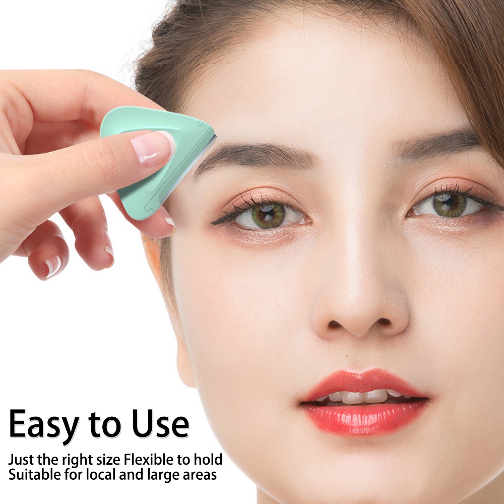 Set 2 Dao Cạo Lông Mày Hình Tam Giác Tiện Dụng