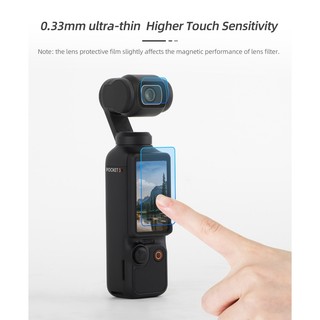 Dành cho DJI OSMO POCKET 4 / 3 phim cường lực phụ kiện bảo vệ màn hình ống kính độ phân giải cao chống cháy nổ túi phim 4 phụ kiện máy ảnh thể thao cầm tay
