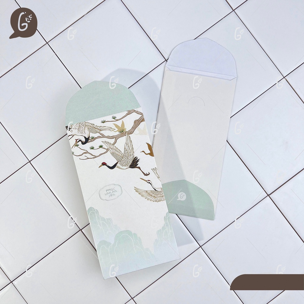 Bao lì xì tết 2025 cao cấp của Gác Xép với hoa văn vô cùng đặc biệt - Mã GX020