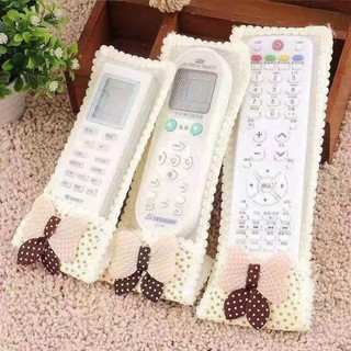 Vỏ điều khiển từ xa JKDESIGN, Vỏ ren S M L chống dầu mỡ, Phong cách nơ tiện lợi Vỏ che bụi tự dính đa năng Văn phòng tại nhà