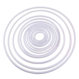SA DIY Crafting Hoops Chất liệu nhựa Vòng trắng cho trang sức làm cỏ tại nhà DIY 50mm-350mm