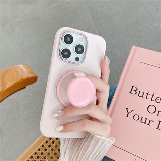 Ốp Điện Thoại Có Giá Đỡ Từ Tính Cho iphone 15 14 13 12 pro max 14 plus macaron hf5
