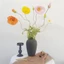 ZENZON Poppies giả, nhánh hoa anh túc chất lượng cao lớn, hoa lụa sang trọng DIY thân dài hoa nhân tạo đám cưới